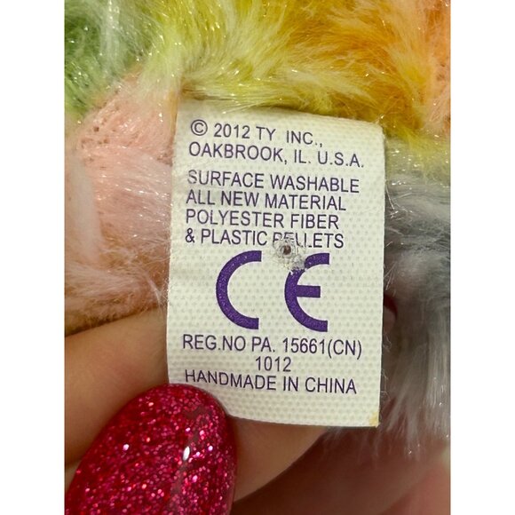 Ty Beanie Boos Blossom Easter Lamb 6” Stuffed Animal Plush Toy Unisex Beanbag - Picture 5 of 10